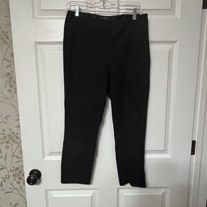 Tahari Black Straight Leg Cropped Pants Size 6